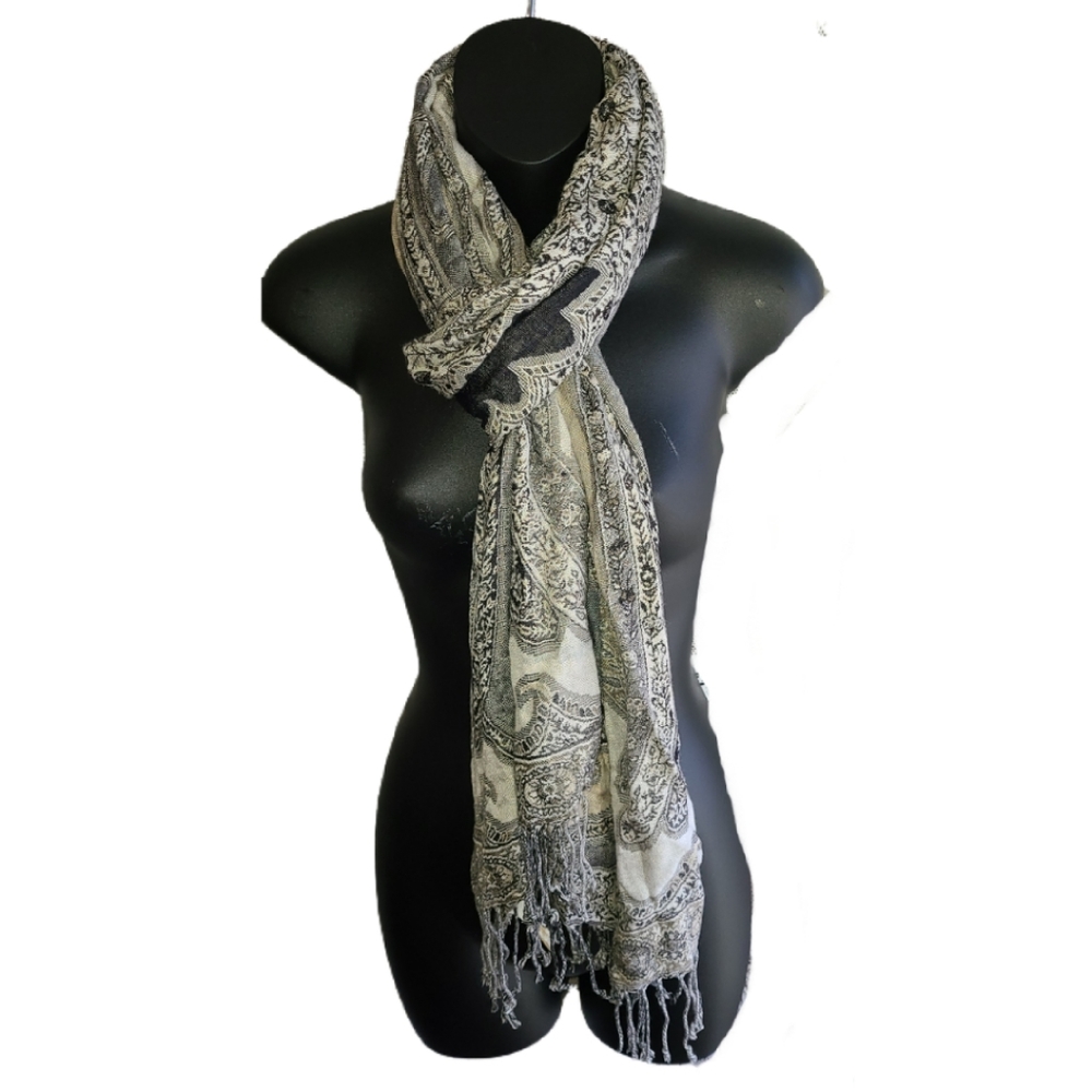 COLLECTION EIGHTEEN PAISLEY PRINT OBLONG SCARF - Picture 2 of 4